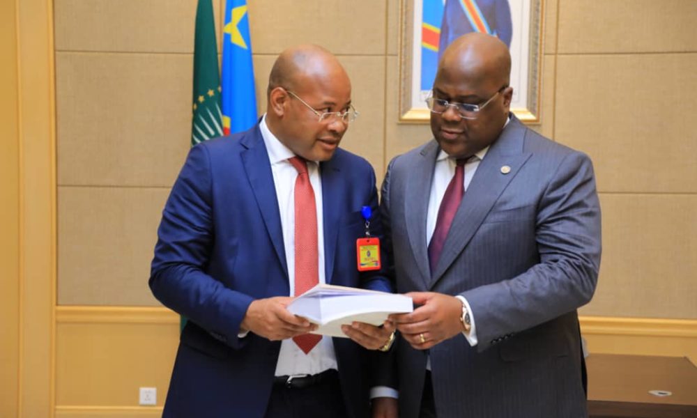 Professeur Martin Mulumba Tshitoko avec le Président Félix Tshisekedi